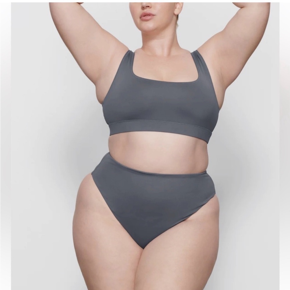 SKIMS GUNMETAL Bikini Set